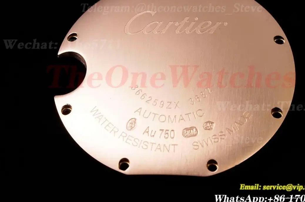 RG White AF Textured 33mm Bleu Dia LE Dial De Cartier NH05 Ballon 0511